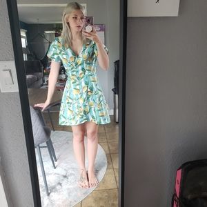 Lemon Wrap Dress